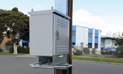 Pole & Wall Mount Cabinet